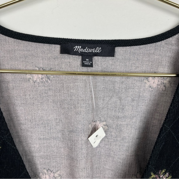 Sold Out NWT Madewell Corduroy Quilted-Bib Mini Dress in Blurred Ikat - Picture 6 of 11